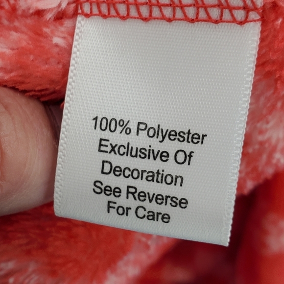 Vera Bradley red and white hoodie robe - Picture 5 of 10